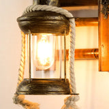 wandleuchte laterne vintage Holzdesign für gemütliche Räume - Clowas.de