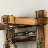 wandleuchte laterne vintage Holzdesign für gemütliche Räume - Clowas.de