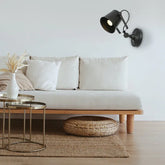 wandleuchte led vintage elegante schwarze industrieleuchte - Clowas.de