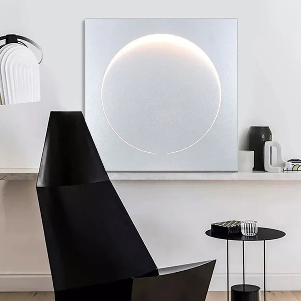 wandleuchte led wohnzimmer moderne weiße moon lampen - Clowas.de