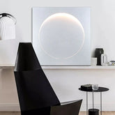 wandleuchte led wohnzimmer moderne weiße moon lampen - Clowas.de