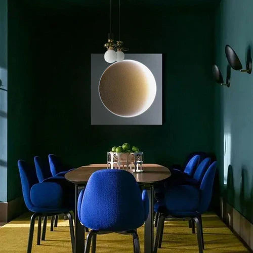 wandleuchte led wohnzimmer moderne weiße moon lampen - Clowas.de