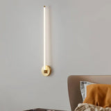 Wandleuchte Messing Modern mit LED und schlichtem Design - Clowas.de