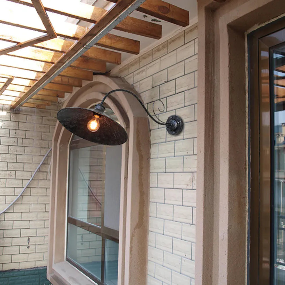 Wandleuchte mit Arm elegante Außenbeleuchtung in Schwarz - Clowas.de