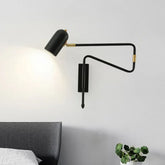 wandleuchte mit arm schwarz moderne minimalistische design - Clowas.de