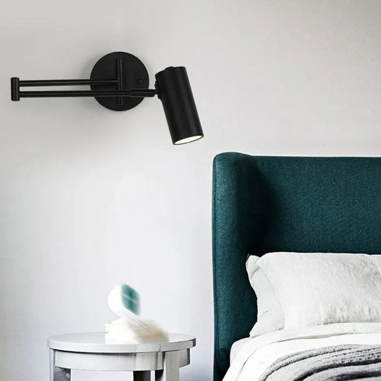Wandleuchte mit Leselampe nordisch schlicht Faltarm - Clowas.de