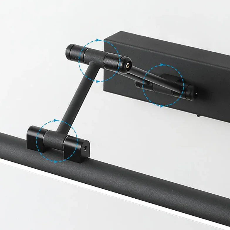 Wandleuchte mit Schwenkarm schwarz im modernen ausziehbaren Design - Clowas.de