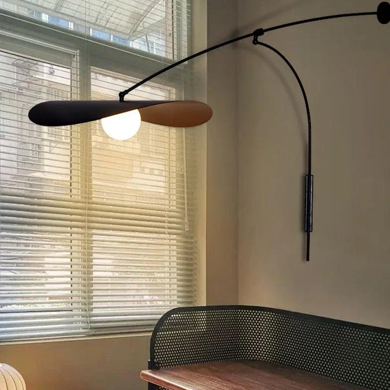 Wandleuchte rund schwarz elegante moderne Beleuchtung - Clowas.de