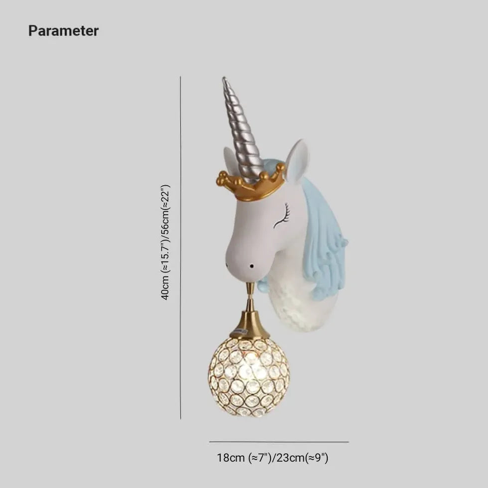 Wandleuchte Schlafzimmer Design Kinderzimmer Einhorn Nordisch - Clowas.de