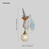 Wandleuchte Schlafzimmer Design Kinderzimmer Einhorn Nordisch - Clowas.de