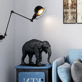 Wandleuchte schwarz außen nordisch faltbarer Arm - Clowas.de