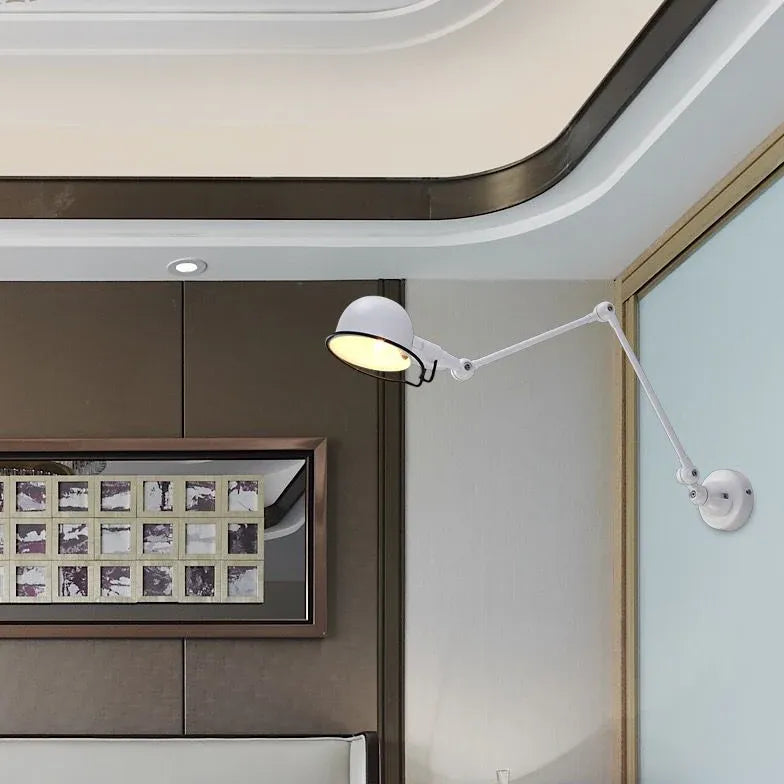 Wandleuchte schwarz außen nordisch faltbarer Arm - Clowas.de