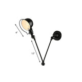 Wandleuchte schwarz außen nordisch faltbarer Arm - Clowas.de