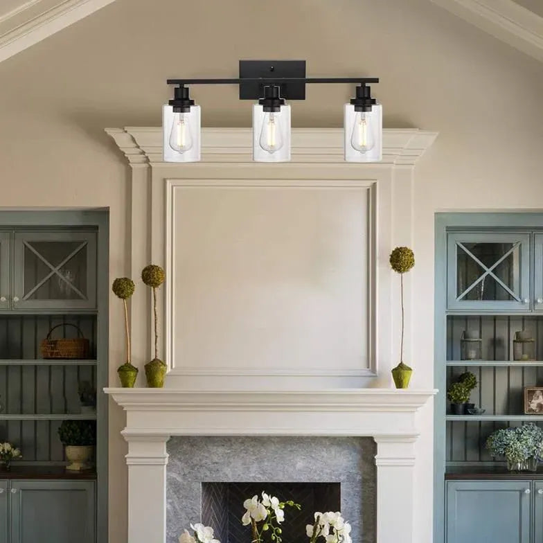 Wandleuchte Schwarz Eckig Modernes Design Glas - Clowas.de