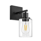 Wandleuchte Schwarz Eckig Modernes Design Glas - Clowas.de