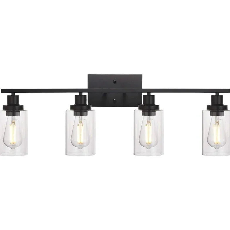 Wandleuchte Schwarz Eckig Modernes Design Glas - Clowas.de