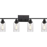 Wandleuchte Schwarz Eckig Modernes Design Glas - Clowas.de