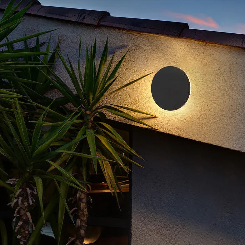 wandleuchte schwarz rund Moderne Eleganz für Außenbereiche - Clowas.de
