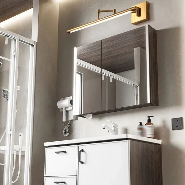 Wandleuchte Schwenkarm Gold mit ausziehbarem modernem Design - Clowas.de