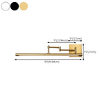 Wandleuchte Schwenkarm Gold mit ausziehbarem modernem Design - Clowas.de