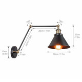 Wandleuchte Schwenkarm Industrial Vintage Design mit Flexibilität - Clowas.de