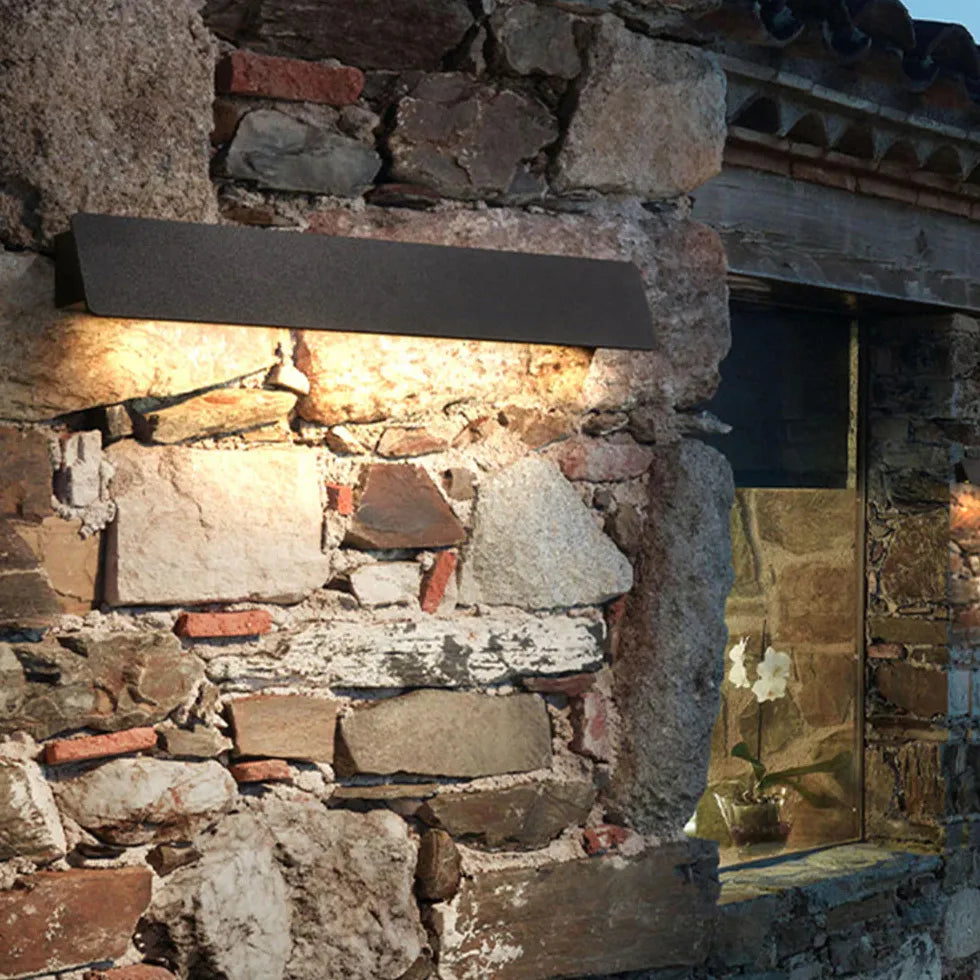 wandleuchte solar außen Minimalistisch Rechteckig für Garten - Clowas.de