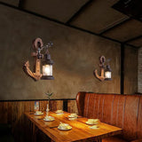 wandleuchte vintage holz rustikales amerikanisches Laternen - Clowas.de