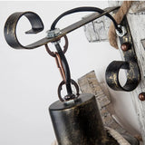 wandleuchte vintage holz rustikales amerikanisches Laternen - Clowas.de