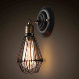 Wandleuchte Vintage Innen elegante schwarze Eisenkunst - Clowas.de