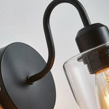 wandleuchte vintage schwarz Glaslampen für modernes Ambiente - Clowas.de
