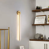 Wandleuchte Wohnzimmer LED Goldene Moderne Simplizität - Clowas.de