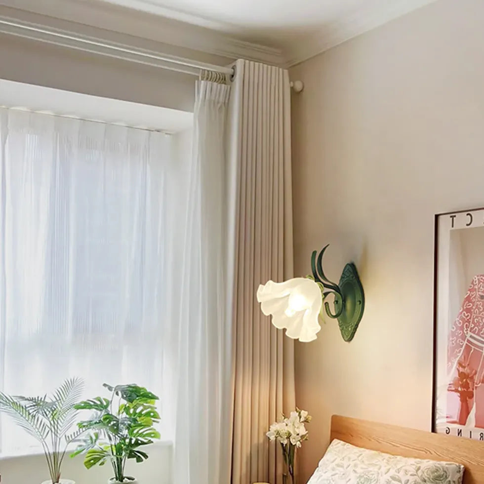 Wandleuchten innen design weiße moderne Blume - Clowas.de