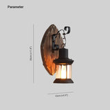 wandleuchten retro vintage Amerikanische Laterne Schiffsholz - Clowas.de