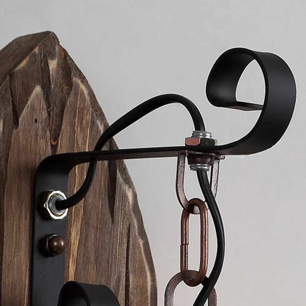 wandleuchten retro vintage Amerikanische Laterne Schiffsholz - Clowas.de