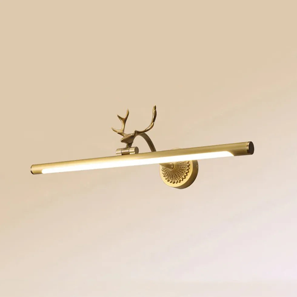 Wandleuchten Schwarz Gold im amerikanischen Geweih Stil - Clowas.de