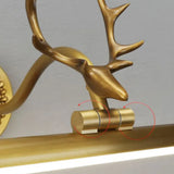 Wandleuchten Schwarz Gold im amerikanischen Geweih Stil - Clowas.de