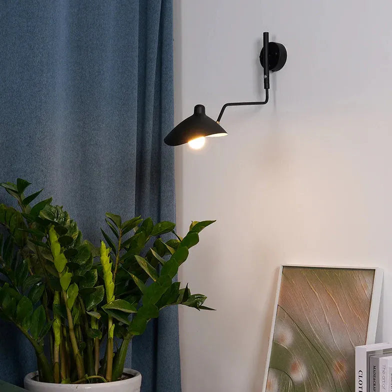 Wandleuchten schwarz metall langarm modern minimalistisch - Clowas.de