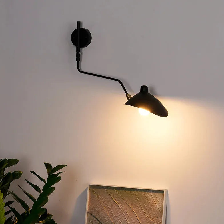 Wandleuchten schwarz metall langarm modern minimalistisch - Clowas.de