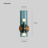 LED Wandleuchte Up & Down mit Glasschirm im skandinavischen Design