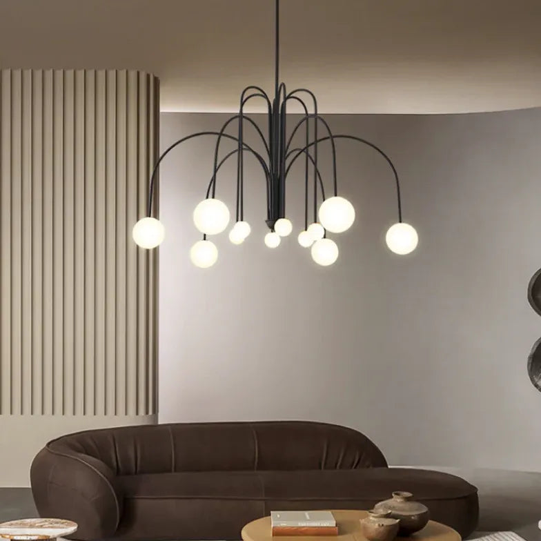 wohnzimmer hängelampe schwarz im nordischen Stil moderne Eleganz - Clowas.de