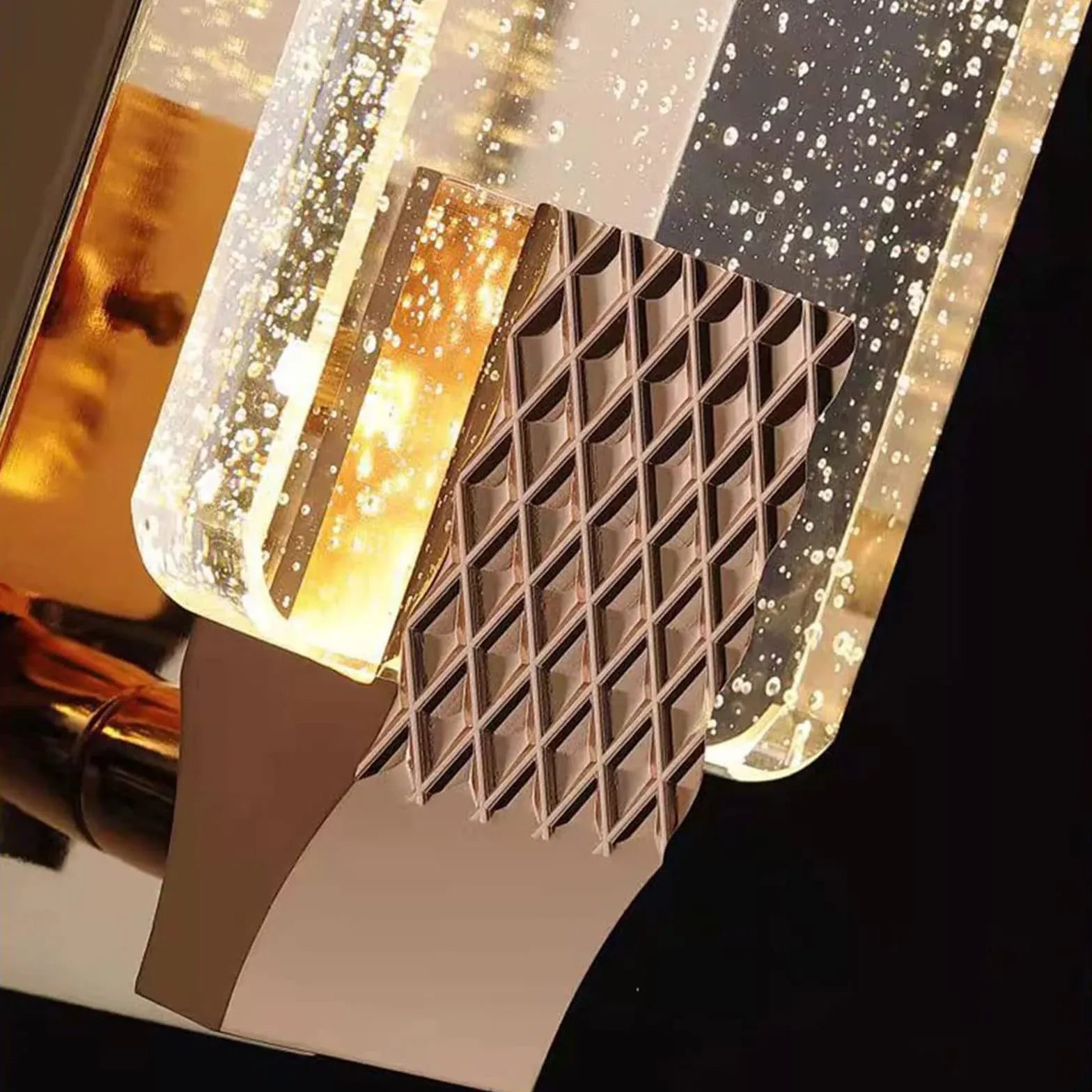 wohnzimmer wandleuchte dimmbar modernes rechteckiges Glasdesign - Clowas.de