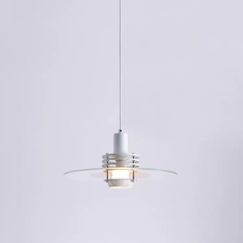 Circular Single-Head Modern Bedroom Pendant Light