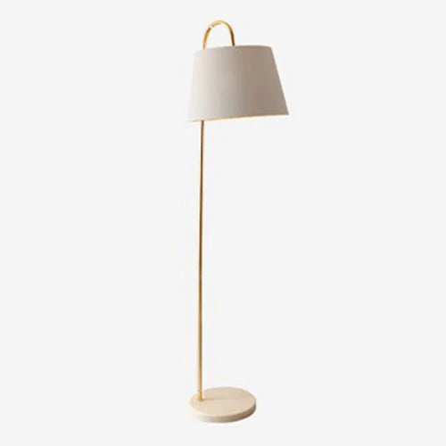 Weiße minimalistische Stofflampe