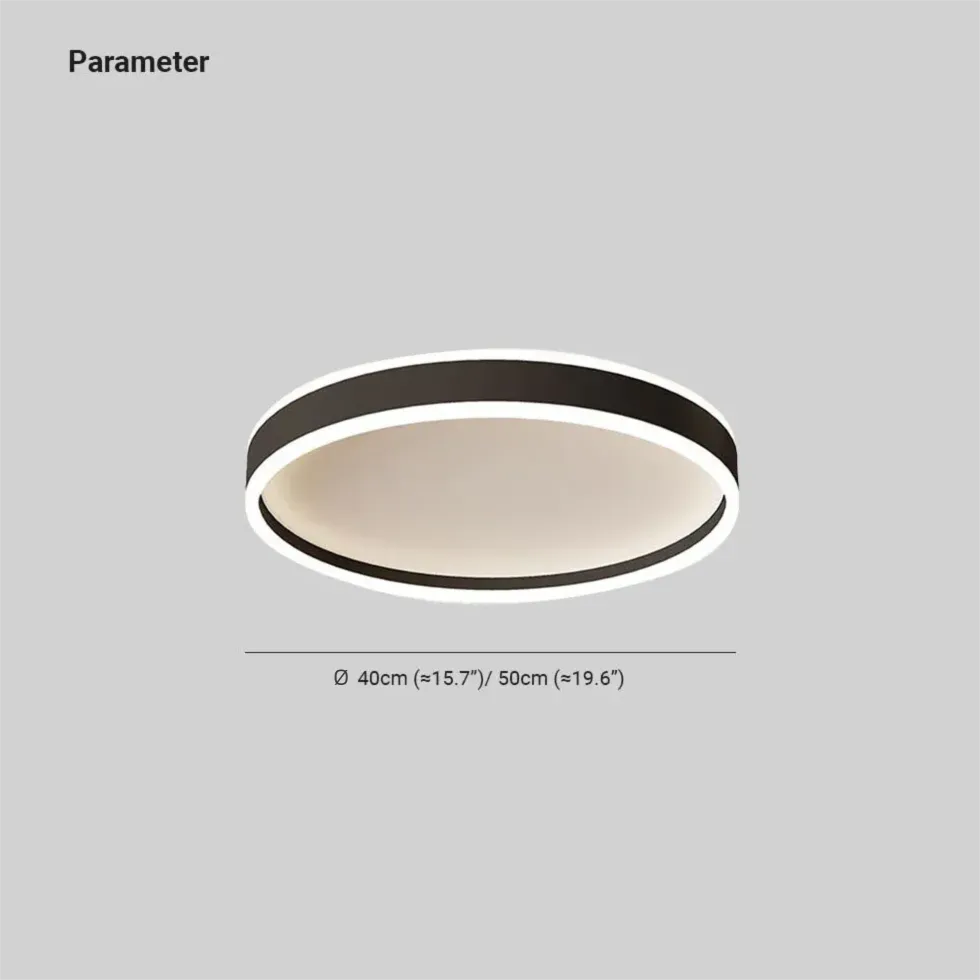 Dimmbare LED Deckenleuchte im Ringdesign für das Schlafzimmer
