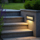 LED Außen Wandeinbauleuchte mit Bewegungsmelder für Treppen