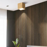 LED Deckenleuchte aus Eiche im nordischen Design