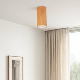 LED Deckenleuchte aus Eiche im nordischen Design