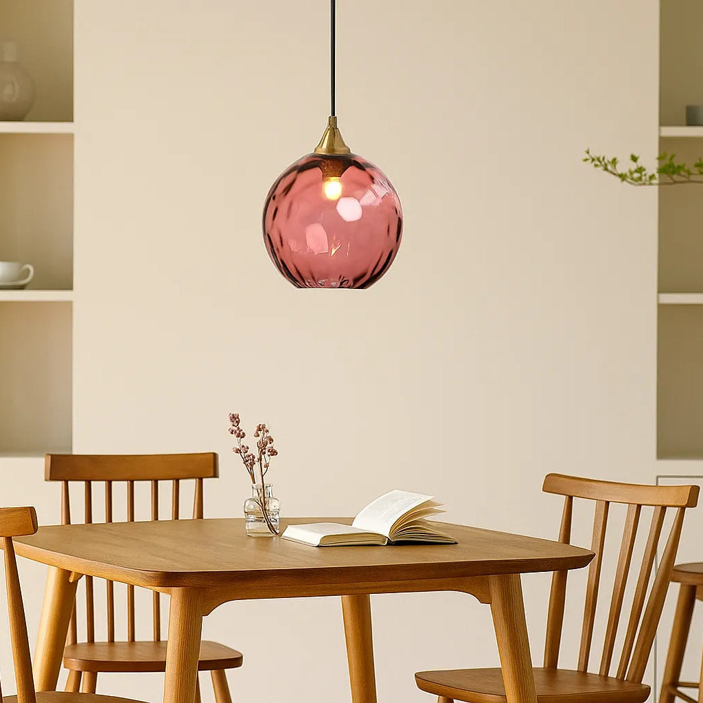 LED Pendelleuchte aus Glas im Wasserwellen-Design für Esszimmer