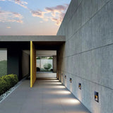 Schwarze LED Wandeinbauleuchte für Außenbereich wasserdicht