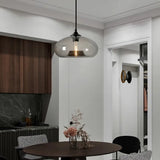 Moderne Pendelleuchte Mehrfarbig aus Glas für Esstisch